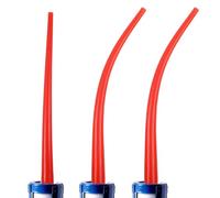 Tofficu Lot de 3 Embouts de Calfeutrage en Plastique Réutilisables, Buses Allongées Coniques, Applicateurs à Pointe Fine Compatibles Tubes Standards, Outil Précis pour Travaux