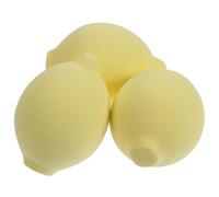 Tofficu Lot de 3 Éponges à Maquillage de Citron, Super Douces et Non Absorbantes, Éponge Cosmétique pour Fond de Teint, Correcteur et Poudre, Réutilisables et Faciles à Nettoyer,