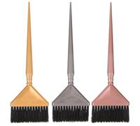 Tofficu Lot de 3 Pinceaux et Peignes à Teinture Capillaire Professionnels, Brosse Douce Poils Souples, Outils de Coloration pour Teinture, Mèches et Surbrillance, Usage Salon et Maison