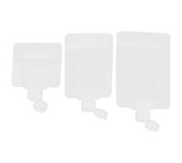 Tofficu Lot de 3 Set de Set de Sachets de Lotion Rechargeables en Plastique 30ml 50ml 100ml Stockage des Produits de Toilette en Voyage Réutilisables et Précis