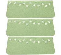 Tofficu Lot de 3 Tapis D'escalier Antidérapants Lumineux Verts, 55 Cm, Auto-adhésifs sans Colle, Protection Sécurisée pour Marches Intérieures, Utilisation Domestique et Décorative