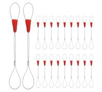 Tofficu Lot de 30 Set de Outils de Tirage de Câbles Chaussette Réutilisable, Tire-fil Flexible pour Électricien, Aide au Passage des Câbles Électriques et Réseau, Outil de