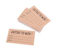 Tofficu Lot De 300 Cartes De Participation Bulletins De Vote Vierges Feuilles De Billets De Tombola Multi-Usages Pour Concours Jeux Fêtes Petites Entreprises Marron 3 54 X 1 96 Pouces