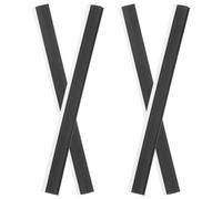 Tofficu Lot de 4 Bandes en Caoutchouc Souple 26 Cm pour Bord de Pelle à Poussière, Pièces de Rechange Solide et Résistantes Vieillissement, Remplacement pour Outils de Nettoyage