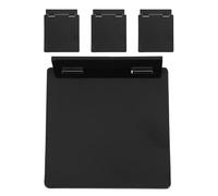 Tofficu Lot de 4 Caches-boutons pour Interrupteur de Climatisation Centrale Type 120, Couvercles de Protection en Plastique Noir Étanches Anti-éclaboussures pour Panneau Thermostat, Usage