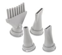 Tofficu Lot de 4 Embouts de Sèche-cheveux pour Toilettage Canin en Abs Buse Plate Buse Ronde Peigne Accessoires Universels Compatibles pour Séchage Professionnel et Domestique des Poils