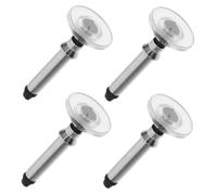 Tofficu Lot De 4 Embouts De Stylet Capacitif Ventouse pour Tablette Tactile Et Smartphone, Accessoires Précision Compatibles Écrans Tactiles, Rechange Multifonction Noir