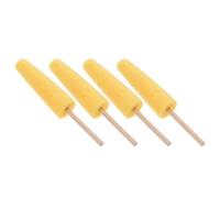 Tofficu Lot de 4 Éponges à Modeler L'argile en Céramique Jaune, Bâtonnets Éponge pour Poterie, Outils de Tournage et Lissage, Nettoyage Précis pour Sculpture et Réparation