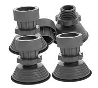 Tofficu Lot De 4 Patins Antidérapants Réglables En Hauteur Pour Machine à Laver, Tapis Anti-vibrations En Caoutchouc, Rehausseurs Polyvalents Pour Lave-linge Et Sèche-linge, Protection Sol Bruit