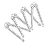 Tofficu Lot de 4 Pendentifs Mini Bâtons de Batterie en Argenté Ancien, Accessoires de Batteur Unisexes, Bijoux à Breloques Musicales pour Création DIY et Loisirs Artistiques