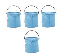 Tofficu Lot de 4 Seaux Pliables en Caoutchouc pour Nettoyage de Pinceaux, Seaux Compartimentés Petits, Légers et Portables, pour Peinture Aquarelle et Arts Plastiques en Intérieur