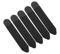 Tofficu Lot de 5 Étuis Adhésifs pour Stylet Tactile Noir, Protection Anti-Rayures en Spandex Extensible, Porte-Stylet Fin et Pratique pour Accessoires Tablette, Fournitures pour Stylo