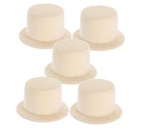 Tofficu Lot De 5 Mini-Chapeaux Haut-de-Forme : Petits Accessoires Miniatures pour Chapeaux De Magicien, pour, Décoration De, Anniversaire, Mariage, Noël