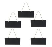 Tofficu Lot De 5 Mini Tableaux Noirs En Bois Avec Craie EffaçAble Pour Messages DéCoratifs Panneaux À Suspendre Pour FêTes Restaurants Et Travaux Manuels Enfants