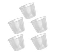 Tofficu Lot de 5 Tasses Doseuses en Plastique Transparentes 160 Ml, Graduées pour Cuiseur à Riz, Gobelets de Mesure Précis pour Farine et Cuisson Vapeur, Ustensiles Cuisine Réutilisable