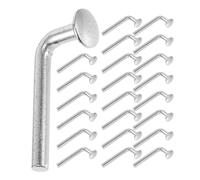 Tofficu Lot de 50 Goupilles de Sécurité Galvanisées en L 5x47 Mm pour Rayonnages à Palettes, Boulons Robustes Anti-Rouille Surface Lisse, Accessoires Universels pour Sécuriser Meubles