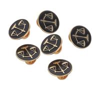 Tofficu Lot de 6 Épingles Métal Balance pour Avocates et Juges Accessoires de Costume Faculté de Droit