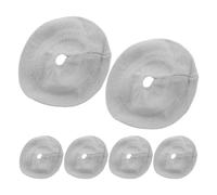 Tofficu Lot de 6 Housses de Coussinets d'oreille en Maille Tricotée Extensible Gris, Coussinets Anti-Transpiration et Anti-poussière pour Casque Audio Sport et Gaming, Accessoires