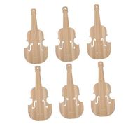 Tofficu Lot De 6 Marque-pages En Bambou Vierges Petit Format, Décoratifs Pour Graffiti, Perforés Pour Ornements Suspendus, Accessoires Créatifs Pour Lectures Et Études