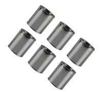 Tofficu Lot de 6 Pots de Peinture en Fer Ronds 0,3 L, Réservoir D'encre Robuste pour Rangement et Transport, pour Loisirs Créatifs et Fournitures Peinture
