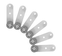 Tofficu Lot de 6 Roulettes pour Portes Coulissantes D'armoire en Caoutchouc avec Vis Galets de Rail de Porte Coulissante Silencieux Roues de Support Anti-affaissement Guide-roue de Sol