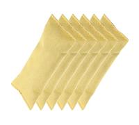 Tofficu Lot de 6 Sachets Désodorisants de Charbon de Bambou Naturel, Absorbeur D'humidité et Purificateur D'air, Usage Domestique et Voiture, Emballage en Jute Anneau Couleur Aléatoire