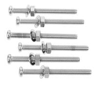 Tofficu Lot de 6 Vis de Fixation en Acier Inoxydable pour Remplacement D'échelle de Piscine, Pièces Accessoires Universelles pour Marches, Fixations Solide Adaptées aux Échelles