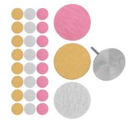 Tofficu Lot de 60 Disques Abrasifs Autocollants 25 Mm pour Ponceuse à Ongles, Grains 80 180 240, Coussinets de Ponçage pour Pédicure et Manucure, Accessoires pour Soin des Pieds et Ongles