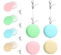 Tofficu Lot de 8 Lingettes Rondes de Nettoyage pour Lunettes et Écrans, Chiffon Microfibre Portable Multicolore, Nettoyant pour Lentilles, Téléphones et Vitres, Couleur Couleur Aléatoire