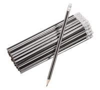 Tofficu Lot de 80 Crayons en Bois Longs Gris-noir pour Garçon et Filles, Crayons D'élève Effaçables Rentrée Scolaire, Écriture et Dessin Précis, Fourniture Scolaire pour Classe