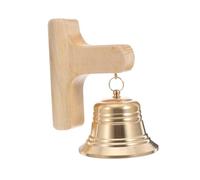 Tofficu Magnetic Wooden Doorbell Chime for Home Entry Brass and Wood Wind Chime Shopkeepers Bell with Soothing Sound Easy Magnetic Installation Decorative for Office Garden