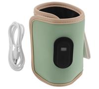 Tofficu Manchon Chauffe-biberon USB Portable Affichage Numérique, Design Léger en Cuir Pu Isolant, pour Voyages et Sorties Bébé