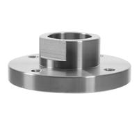 Tofficu Mandrin de Tour à Bois 3 Pouces 1” 8tpi Plateau de Tournage en Acier Outil de Travail du Bois Adaptateur Fileté pour Mandrin Accessoire de Précision Usage Menuiserie