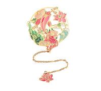 Tofficu Marque Page Laiton avec Pendentif Artistique Marque Page Créatif pour Lecteurs Pratique pour Étudiants et Amateurs de Lecture