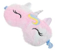 Tofficu Masque de Sommeil Peluche pour Garçon et Filles Licorne, Cache-œil Confortable et Occultant, Bandeau Doux Violet Tie-dye, pour Sieste et Voyage, Masque à Paupières Garçon et