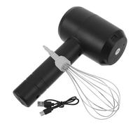 Tofficu Mélangeur Électrique Portable pour Coloration Capillaire Noir, Batteur à Main Rechargeable 20w en Plastique, Outil Polyvalent pour Salon et Usage DIY