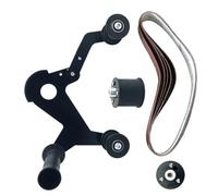 Tofficu Mini Ponceuse à Bande Portative Multifonction pour Tubes et Métal, Ponceuse Électrique en Acier Inoxydable, Kit D’outil de Polissage et Ponçage, Accessoire pour Élimination