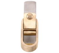 Tofficu Mini rabot à bois pour violon, lame 18 mm en laiton, outil manuel pour restauration de tables d'harmonie, adapté aux passionnés et professionnels du travail du bois