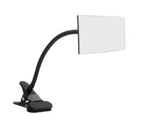 Tofficu Miroir De Sécurité Clip Miroir pour Bureau Et Espace Ouvert Ajustable pour Arrière à Ordinateur Noir