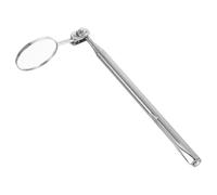 Tofficu Miroir Rotatif Télescopique en Acier Inoxydable 30mm Rond, Outil Extensible Polyvalent pour Inspection Mobile et Contrôle Précis