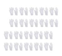 Tofficu Mitaine en Coton Blanche Élastique 16 Paires Lavables pour Mains Sèches et Eczéma, Moufles Hydratants Confortables pour Inspection Bijoux, Usage Cosmétique et Soins Personnels