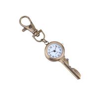 Tofficu Montre de Poche à Quartz Suspendue Rétro en Alliage Grand Cadran, Forme Clé Portable et Créative, Accessoire Élégant pour Étudiants et Personnel