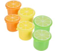 Tofficu Moule à Glaçons et Fabrication de Glace 6 Pièces Couvercle en Silicone Antiadhésif et Portable, pour Cocktails D'été