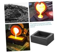Tofficu Moule à Graphite Résistant Haute Température pour Fusion Or Bijoux Four de Fusion Manuel avec à Huile Outil de Fonte pour Création DIY
