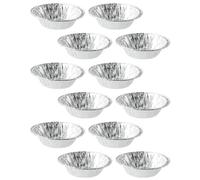 Tofficu Moule à Tartelettes aux Œufs en Aluminium Jetable 8 CM Lot de 500 pour Préparation de Mini-Gâteaux et Tartes Salées ou Sucrées