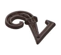 Tofficu Numéro de Porte Fonte Décorative Vintage Plaque Maison DIY avec Vis de Fixation Chiffres Métalliques Uniques pour Adresse Boîte Aux Lettres Garage Façade