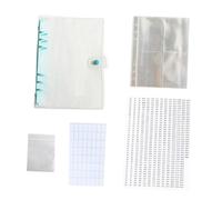 Tofficu Organisateur Compact pour Rangement de Peinture Diamant en Plastique, Album de Collection avec Poche Auto-adhésive, pour Bijoux et Bagues