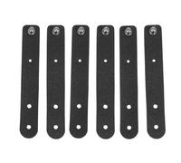 Tofficu Organiseur de Câbles Cuir 6 Pièces Attaches pour Gestion Câbles Alimentation et Écouteurs, Design Compact, Utilisation Quotidienne et Professionnelle, Noir