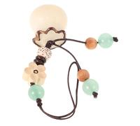 Tofficu Ornement Suspendu pour Clés et Téléphone Racine de Bodhi Naturel à Dos et Portefeuille