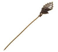 Tofficu Outil à Cigares en Cuivre Ancien Aiguille pour Perforation du Cigare Accessoire pour Améliorer le Tirage Design Feuille Motif Outil de Dragage Pratique pour Amateurs
